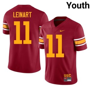 University Cardinal Alternate USC Matt Leinart #11 Youth Jersey 262652-743