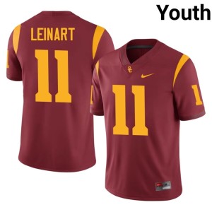 College Cardinal Southern California #11 Youth Matt Leinart Jersey 718217-624