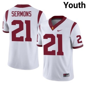 Alumni Youth RJ Sermons USC Trojans White #21 Jersey 696010-725