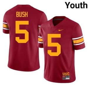 Stitched Youth #5 Alternate SC Cardinal Reggie Bush Jersey 675163-295