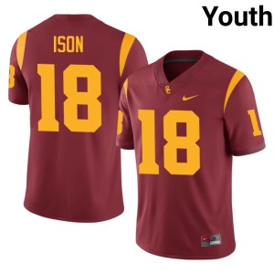 Replica Trojans Romero Ison #18 Youth Cardinal Jersey 818850-136