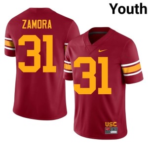 Football #31 Youth Alternate University of Southern California Cardinal Seth Zamora Jerseys 881174-663