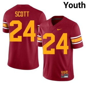 Embroidery Cardinal #24 Youth Shaun Scott SC Alternate Jersey 845187-916