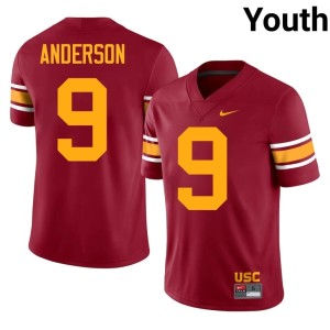 2026 Terrell Anderson Alternate Youth #9 USC Cardinal Jersey 946594-697