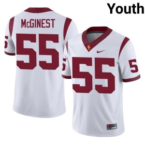 Player Youth White #55 Southern California Trojans Willie McGinest Jersey 621971-700